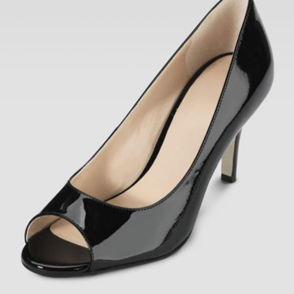 Nine West Black Patent Leather Shoes